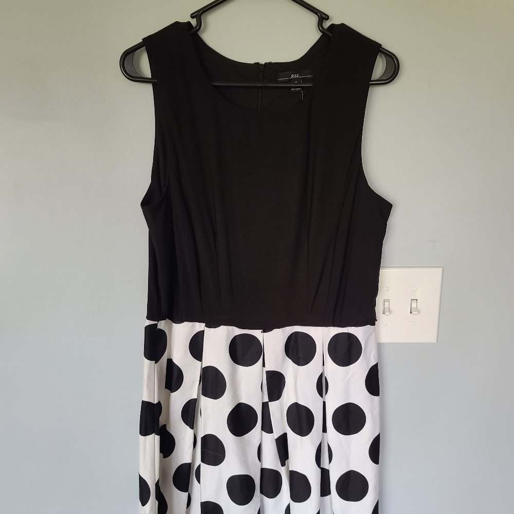 NWT Black and White Polka Dot Dress